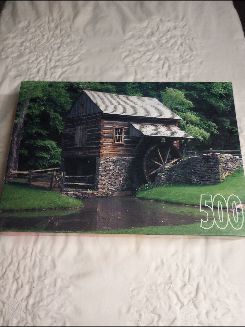 Water Wheel Rose Art 500 Jigsaw Puzzle 13"X 19"